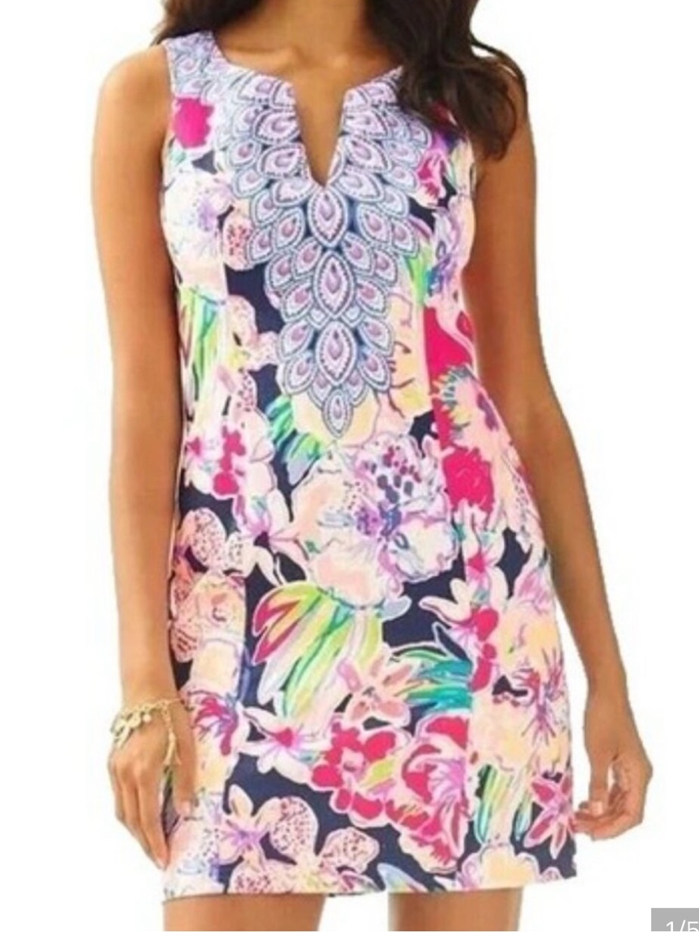 NWT Lilly Pulitzer FALLON Shift TIPPING POINT Engineered Dress Sz 2